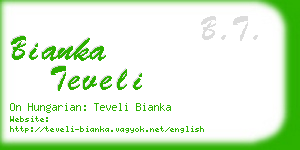 bianka teveli business card